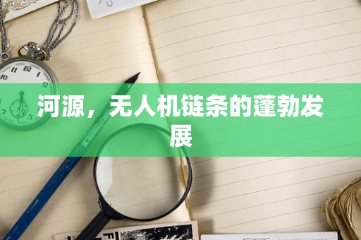河源，无人机链条的蓬勃发展