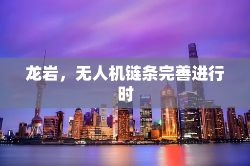 龙岩，无人机链条完善进行时