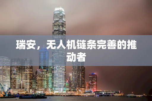 瑞安，无人机链条完善的推动者