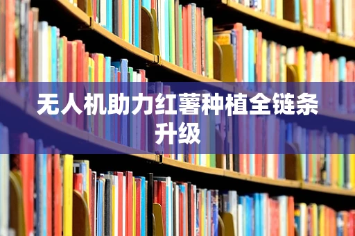 无人机助力红薯种植全链条升级
