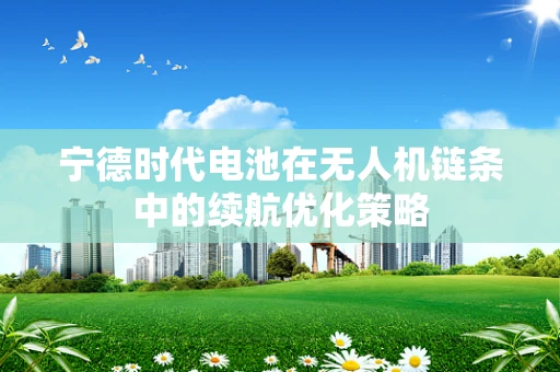 宁德时代电池在无人机链条中的续航优化策略