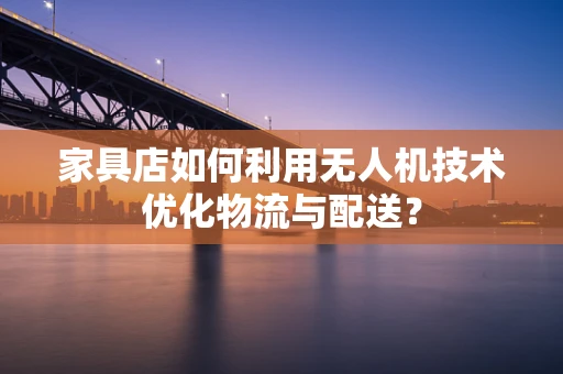 家具店如何利用无人机技术优化物流与配送？