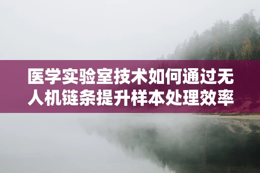 医学实验室技术如何通过无人机链条提升样本处理效率？