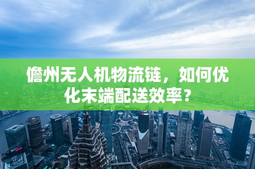 儋州无人机物流链，如何优化末端配送效率？