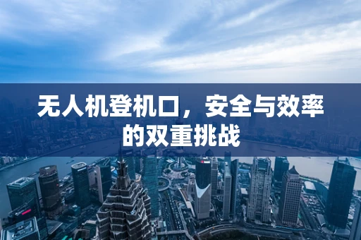 无人机登机口，安全与效率的双重挑战