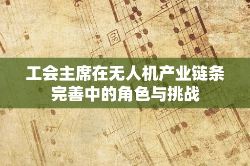 工会主席在无人机产业链条完善中的角色与挑战