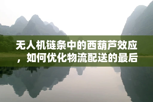 无人机链条中的西葫芦效应，如何优化物流配送的最后一公里？