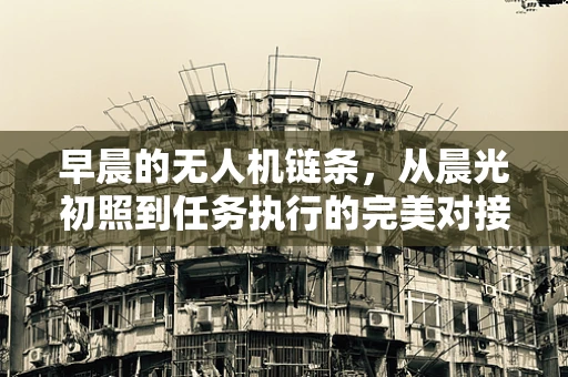早晨的无人机链条，从晨光初照到任务执行的完美对接