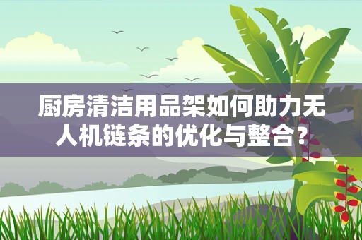 厨房清洁用品架如何助力无人机链条的优化与整合？