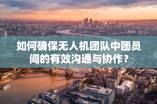如何确保无人机团队中团员间的有效沟通与协作？