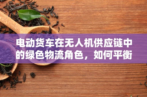 电动货车在无人机供应链中的绿色物流角色，如何平衡效率与环保？