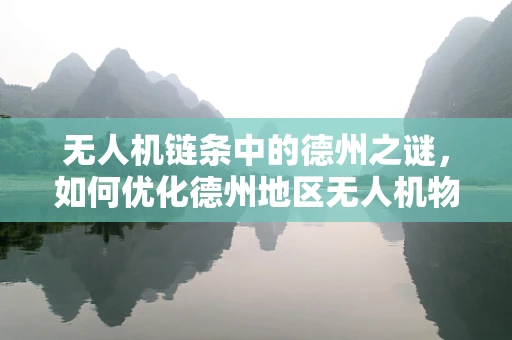 无人机链条中的德州之谜，如何优化德州地区无人机物流的最后一公里？