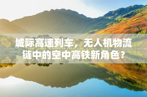 城际高速列车，无人机物流链中的空中高铁新角色？