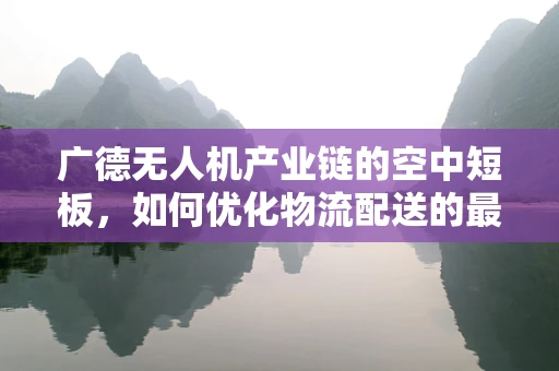 广德无人机产业链的空中短板，如何优化物流配送的最后一公里？