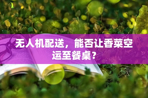 无人机配送，能否让香菜空运至餐桌？