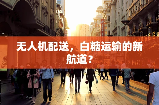 无人机配送，白糖运输的新航道？