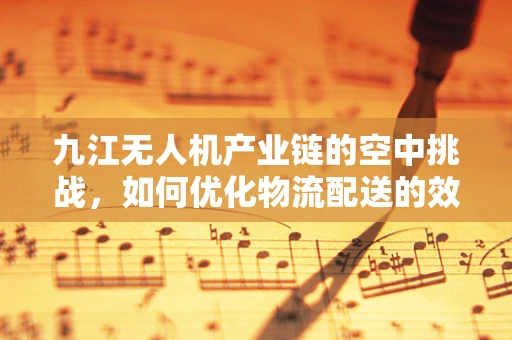 九江无人机产业链的空中挑战，如何优化物流配送的效率与成本？
