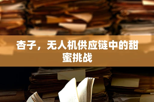 杏子，无人机供应链中的甜蜜挑战