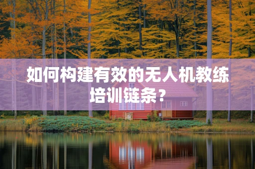 如何构建有效的无人机教练培训链条？