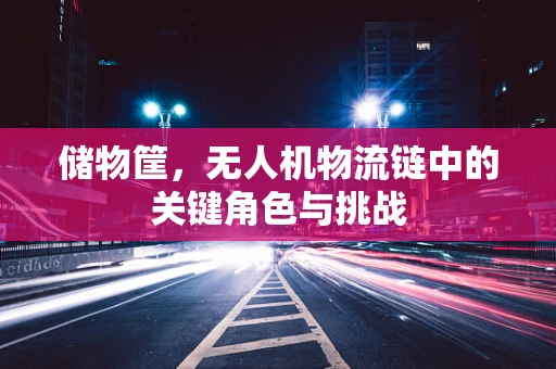 储物筐，无人机物流链中的关键角色与挑战