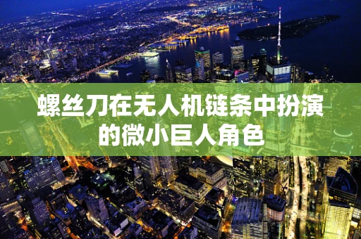 螺丝刀在无人机链条中扮演的微小巨人角色