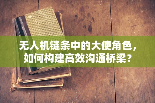 无人机链条中的大使角色，如何构建高效沟通桥梁？