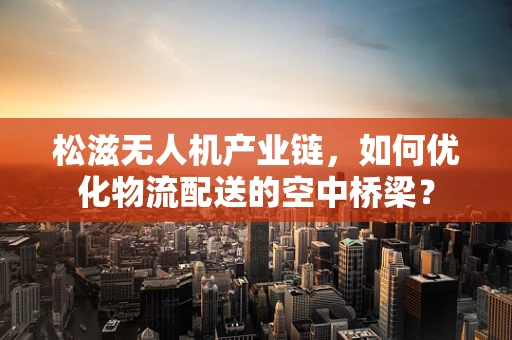 松滋无人机产业链，如何优化物流配送的空中桥梁？
