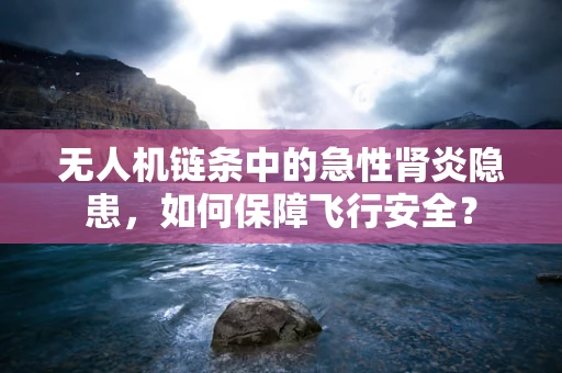 无人机链条中的急性肾炎隐患，如何保障飞行安全？