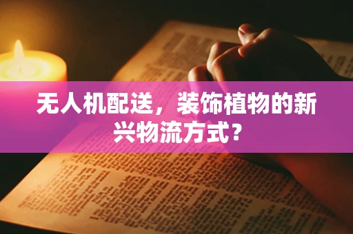无人机配送，装饰植物的新兴物流方式？