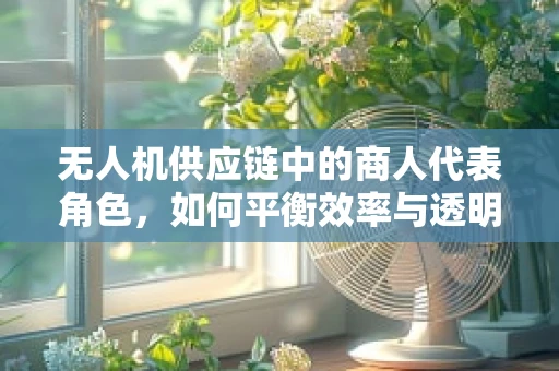 无人机供应链中的商人代表角色，如何平衡效率与透明度？