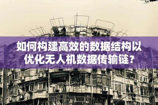 如何构建高效的数据结构以优化无人机数据传输链？