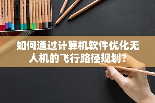 如何通过计算机软件优化无人机的飞行路径规划？