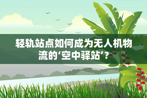 轻轨站点如何成为无人机物流的‘空中驿站’？