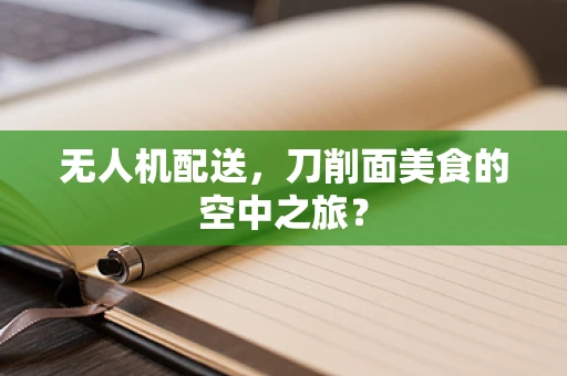 无人机配送，刀削面美食的空中之旅？