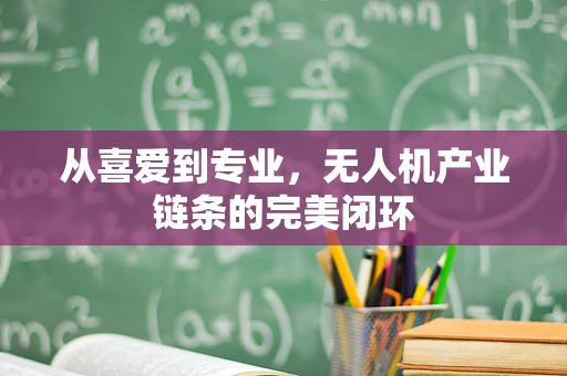 从喜爱到专业，无人机产业链条的完美闭环