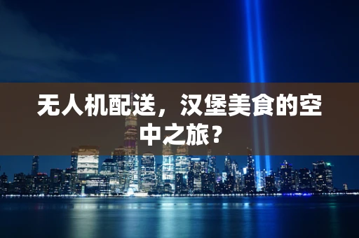 无人机配送，汉堡美食的空中之旅？