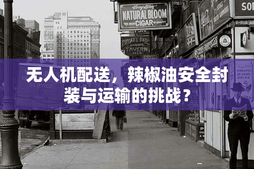 无人机配送，辣椒油安全封装与运输的挑战？