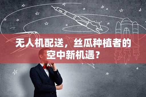 无人机配送，丝瓜种植者的空中新机遇？