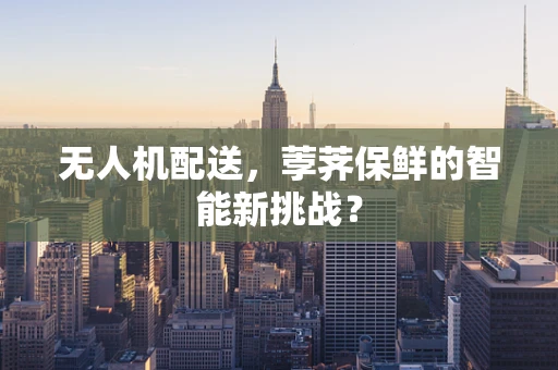 无人机配送，荸荠保鲜的智能新挑战？