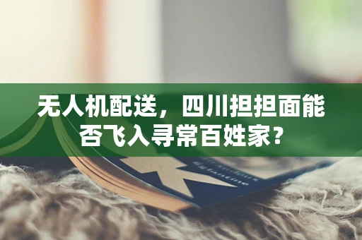无人机配送，四川担担面能否飞入寻常百姓家？
