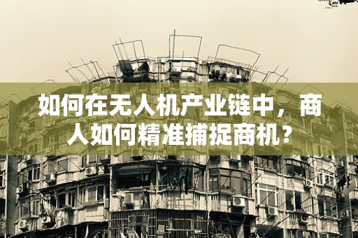 如何在无人机产业链中，商人如何精准捕捉商机？
