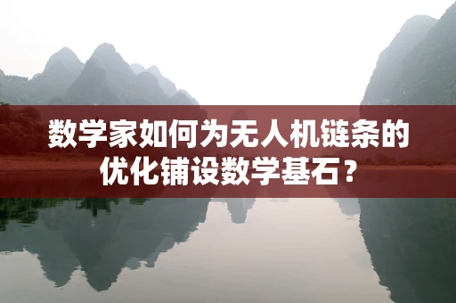 数学家如何为无人机链条的优化铺设数学基石？