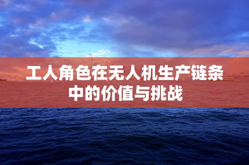 工人角色在无人机生产链条中的价值与挑战