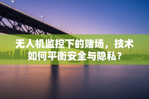 无人机监控下的赌场，技术如何平衡安全与隐私？