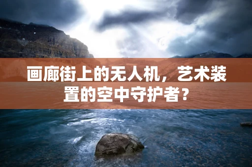 画廊街上的无人机，艺术装置的空中守护者？