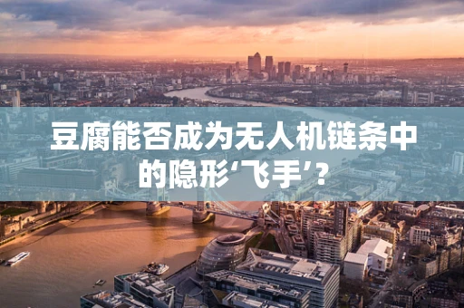 豆腐能否成为无人机链条中的隐形‘飞手’？