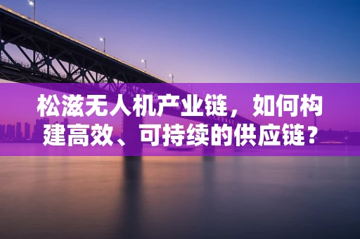 松滋无人机产业链，如何构建高效、可持续的供应链？