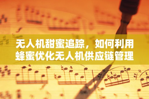 无人机甜蜜追踪，如何利用蜂蜜优化无人机供应链管理？