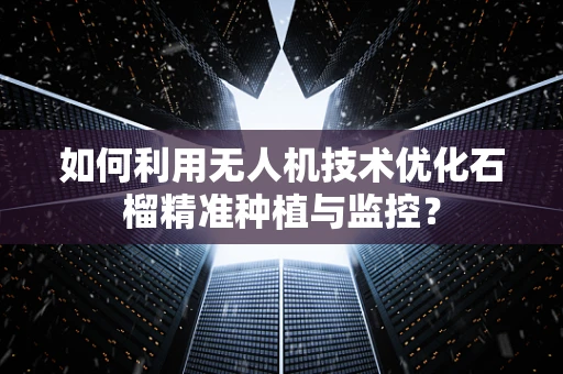 如何利用无人机技术优化石榴精准种植与监控？