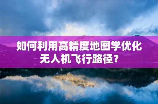 如何利用高精度地图学优化无人机飞行路径？